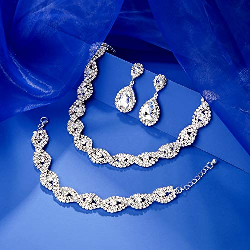 Crystal Rhinestone Jewelry Set (3 Pack) Crystal Rhinestone Jewelry Set (3 Pack)